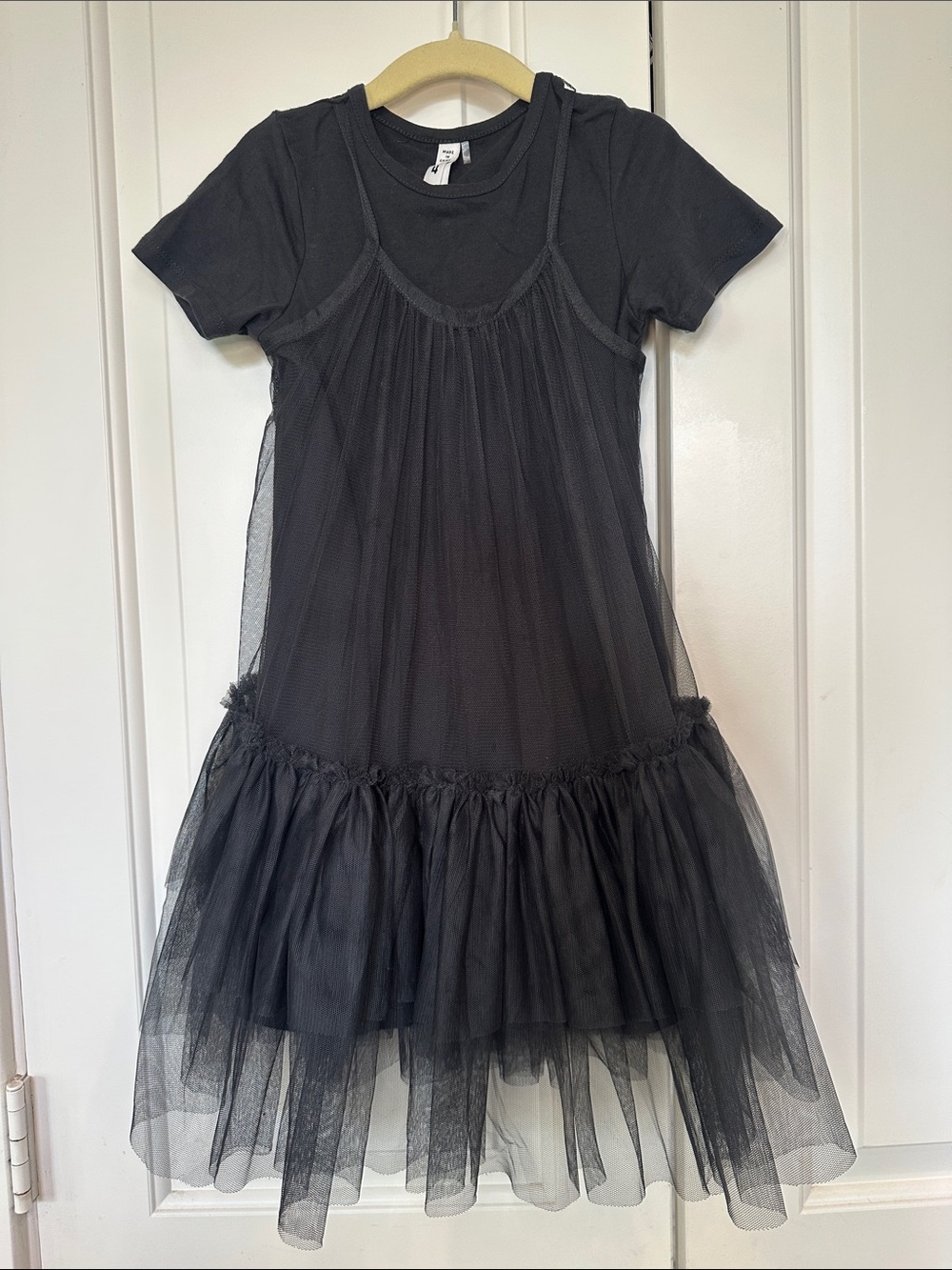 Girls Black Tulle Layered Dress - Kids Dresses